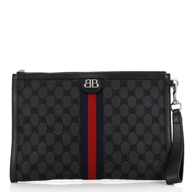 Ladies Gucci Dionysus bags with a detachable shoulder strapx Gucci The Hacker Project Web Wristlet Clutch BB Canvas