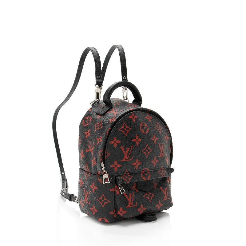 Louis Vuitton bags with a detachable mirror inside for on - the - go touch - upsLouis Vuitton Limited Edition Monogram Infrarouge Palm Springs Mini Backpack (UuoXj7)