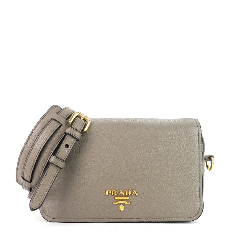 Ladies Prada shoulder bags with a magnetic - closure flap for easy opening and closingVitello Phenix Flap Crossbody Bag