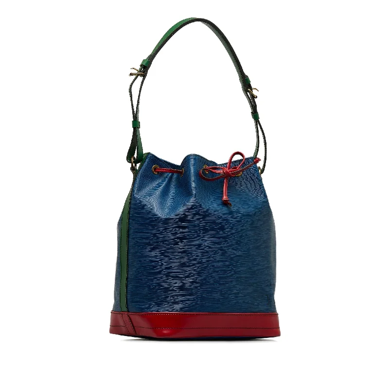 Louis Vuitton handbags with a metal - framed clasp for durabilityLOUIS VUITTON Epi Noe Tricolor GM Bucket Bag