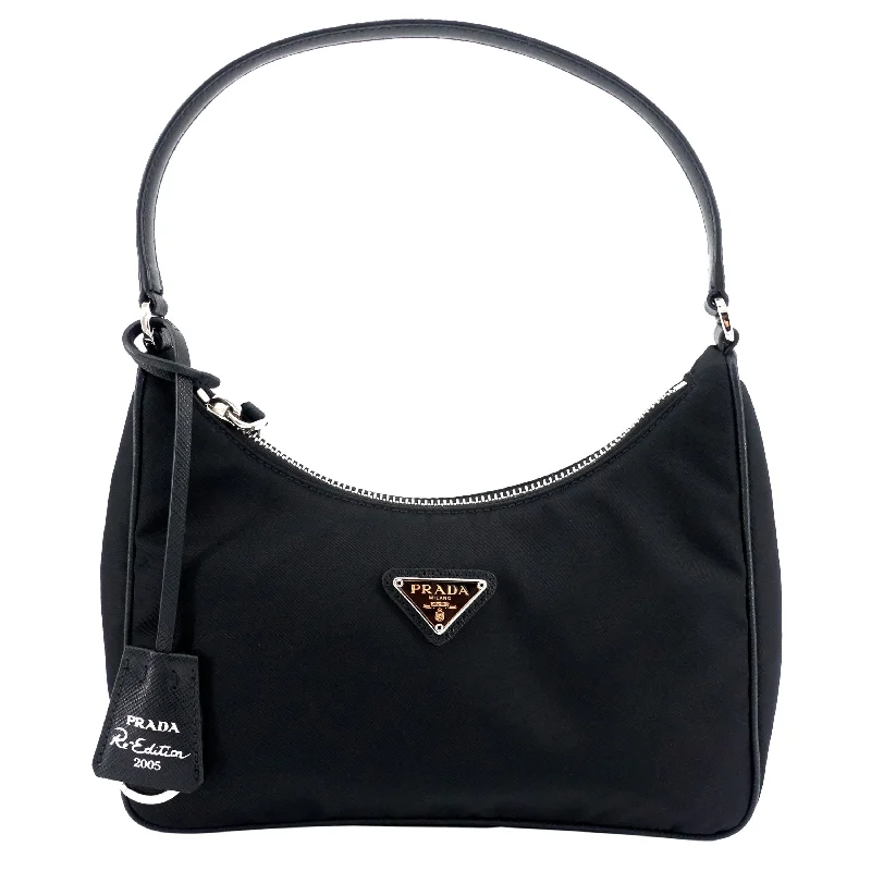 Prada handbags with a metal - framed clasp for durability and styleRe-Edition 2005 Re-Nylon Mini Bag