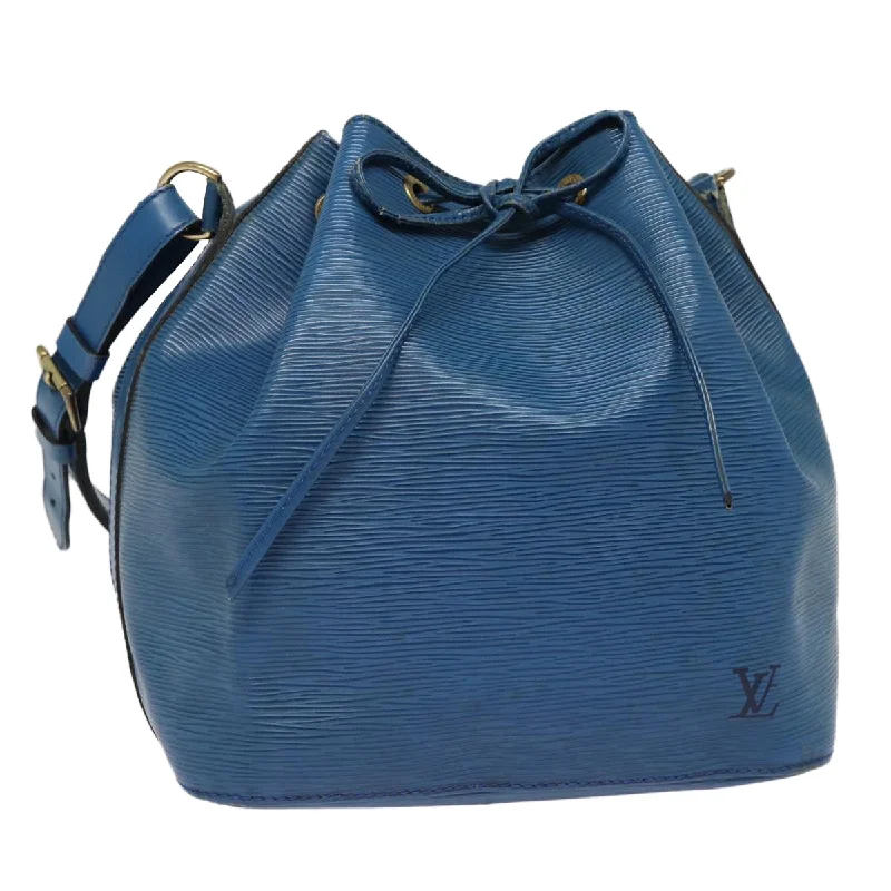 Louis Vuitton crossbody bags with adjustable shoulder straps for comfortLOUIS VUITTON Epi Petit Noe Shoulder Bag Blue M44105 LV Auth 89128