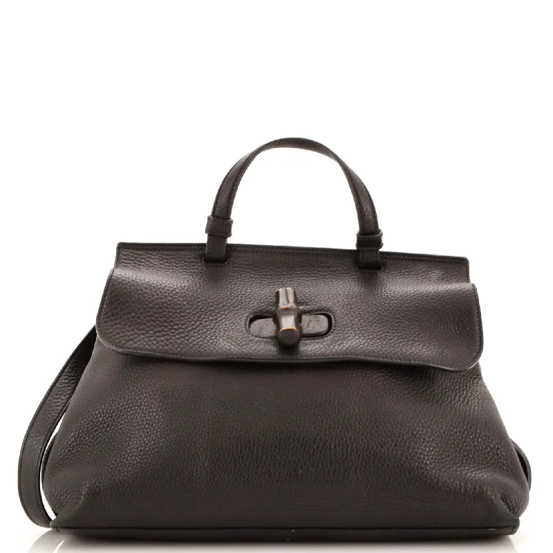 Gucci tote bags for women with a spacious interiorBamboo Daily Top Handle Bag Leather Medium