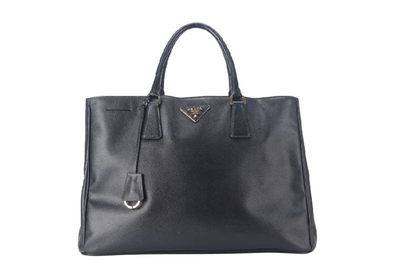 Prada Cleo bags with a curved shape and a chain - link shoulder strapPRADA SAFFIANO LUX BLACK LEATHER (BN2274) GOLD HARDWARE WITH STRAPS, CARD AND DUST COVER