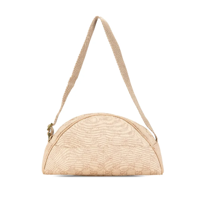 Ladies Gucci shoulder bags with a wide - width strapBeige Gucci GG Canvas Shoulder Bag