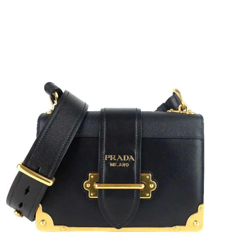 Prada bags with a zip - top closure and multiple interior pockets for organizationCahier Small Leather Crossbody Bag