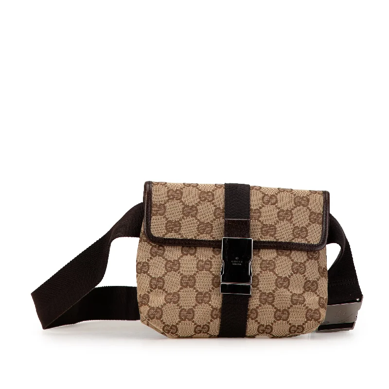 Ladies Gucci Dionysus bags with a detachable shoulder strapBrown Gucci GG Canvas Belt Bag