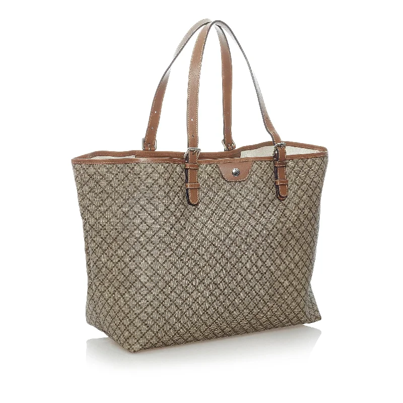 Ladies Gucci shoulder bags with a magnetic - closure flapGucci Diamante Canvas Tote Bag (31905)