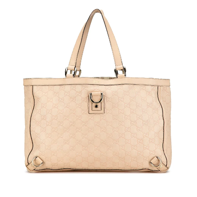 Gucci Dionysus bags for women with tiger - head claspsPink Gucci Guccissima Abbey D Ring Tote