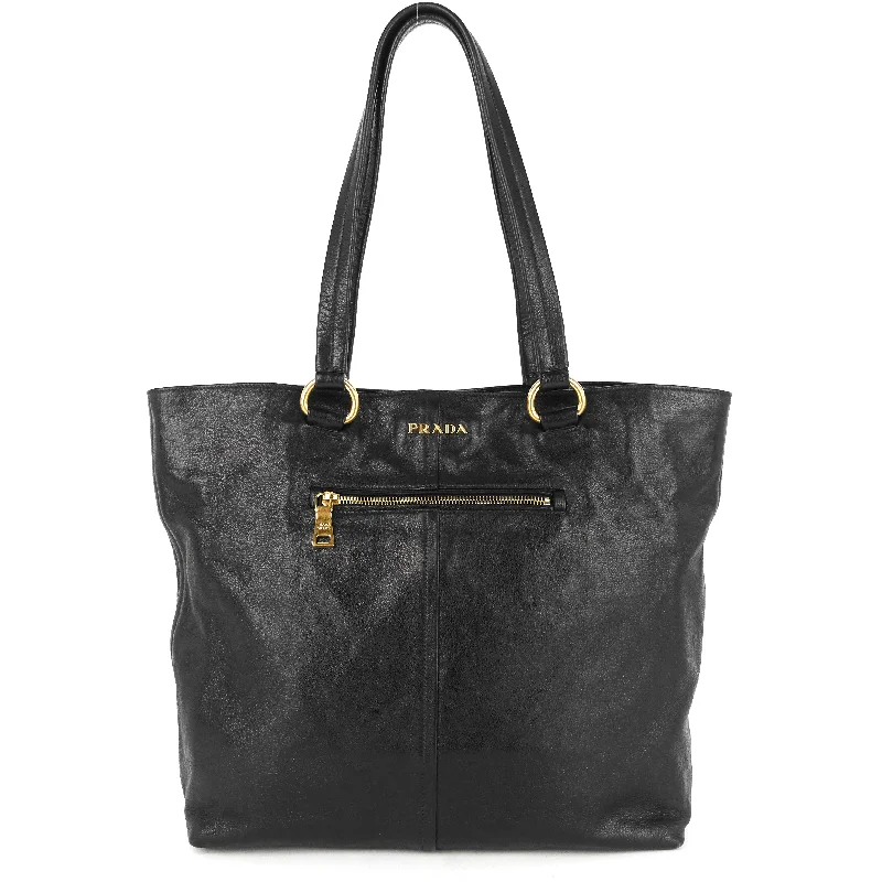 Prada handbags with a patent - leather finish for a shiny and sophisticated appearanceBufalo Leather Soft Tote Bag