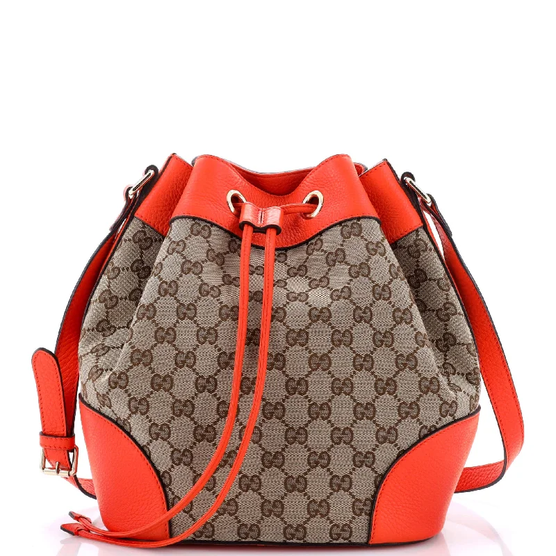 Gucci tote bags for women with a water - resistant coatingClassic Bucket Bag GG Canvas Medium