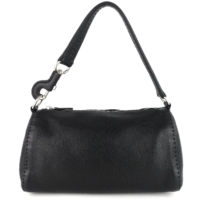 Prada bags with a front - flap pocket for quick access to essentialsVitello Daino Leather Shoulder Bag