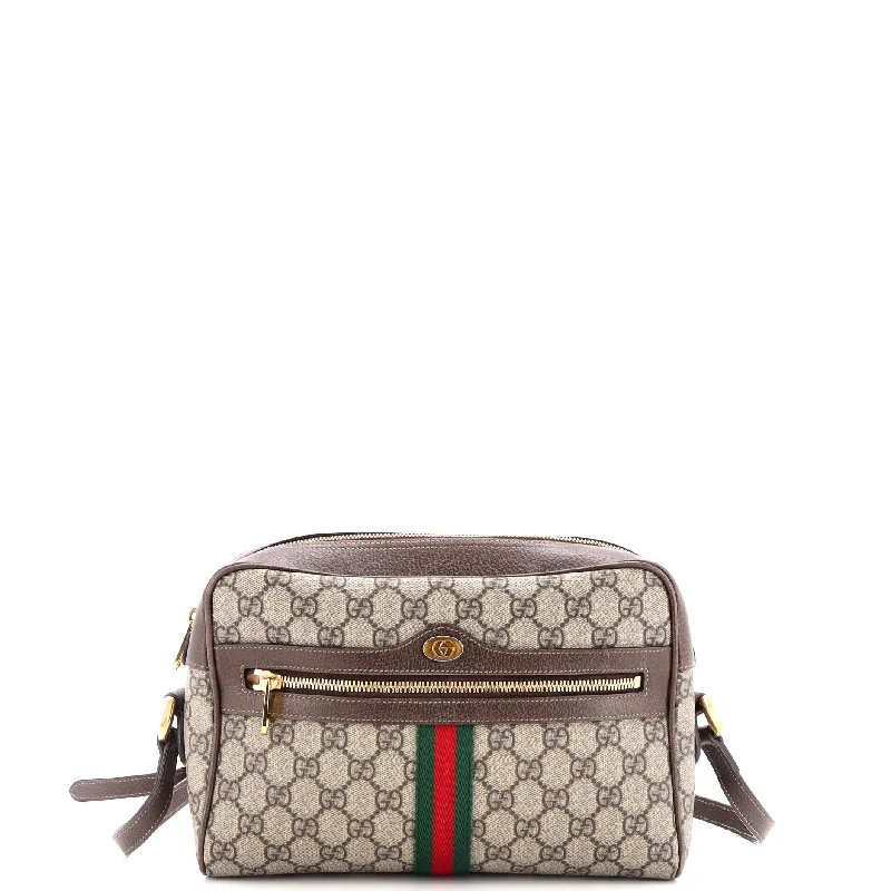 Women Gucci Sylvie bags with a detachable ribbon detailOphidia Shoulder Bag GG Coated Canvas Small