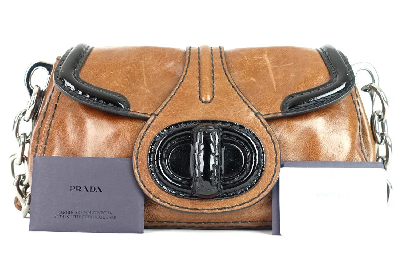 Prada bags with a detachable mobile phone holder for on - the - go conveniencePalissandro Calf Leather Bag