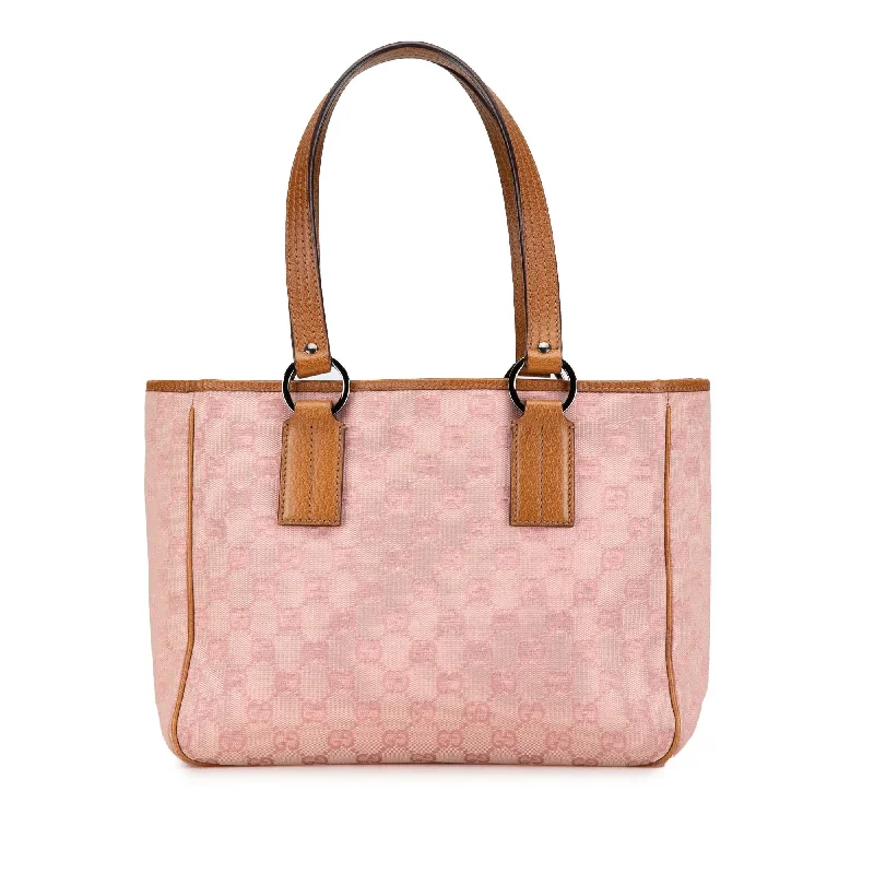 Women Gucci backpacks with a luxurious leather finishPink Gucci GG Canvas Tote