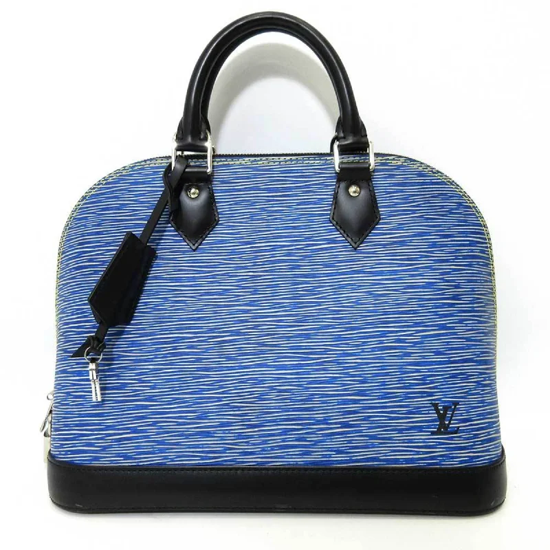 Ladies Louis Vuitton shoulder bags with a magnetic - closure flap for easeLouis Vuitton Alma PM Blue Handbag Women's Epi Denim M51052