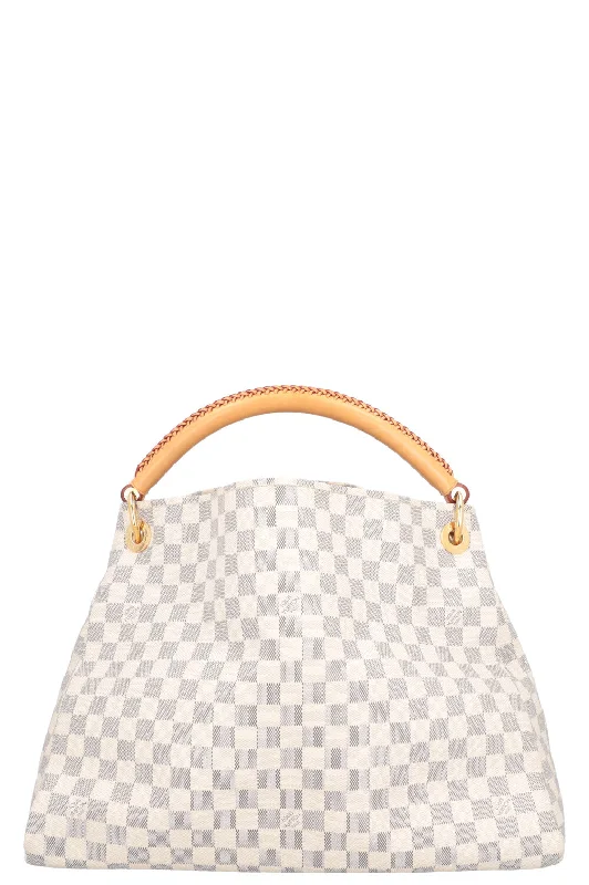 Louis Vuitton Twist bags with a crystal - embellished LV - turnlockLOUIS VUITTON Artsy Damier Azur