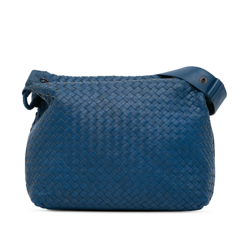 Bottega Veneta bags for garden partiesBlue Bottega Veneta Nappa Intrecciato Crossbody