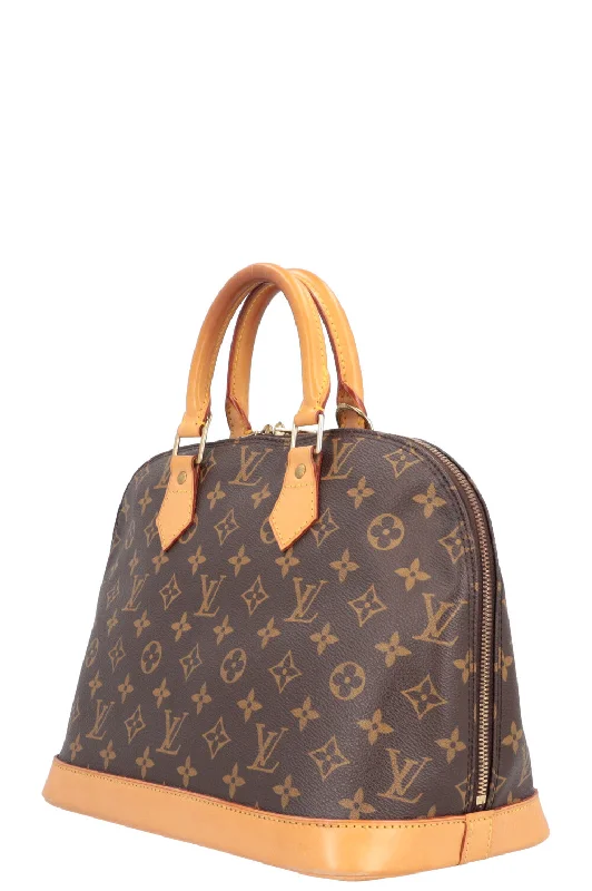 Louis Vuitton tote bags with a water - resistant coating for outdoor useLOUIS VUITTON Alma Bag PM MNG