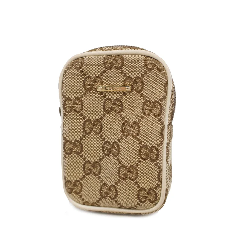 Gucci backpacks for women with a sleek silhouetteGucci Pouch 548393 Women's GG Canvas Pouch Beige