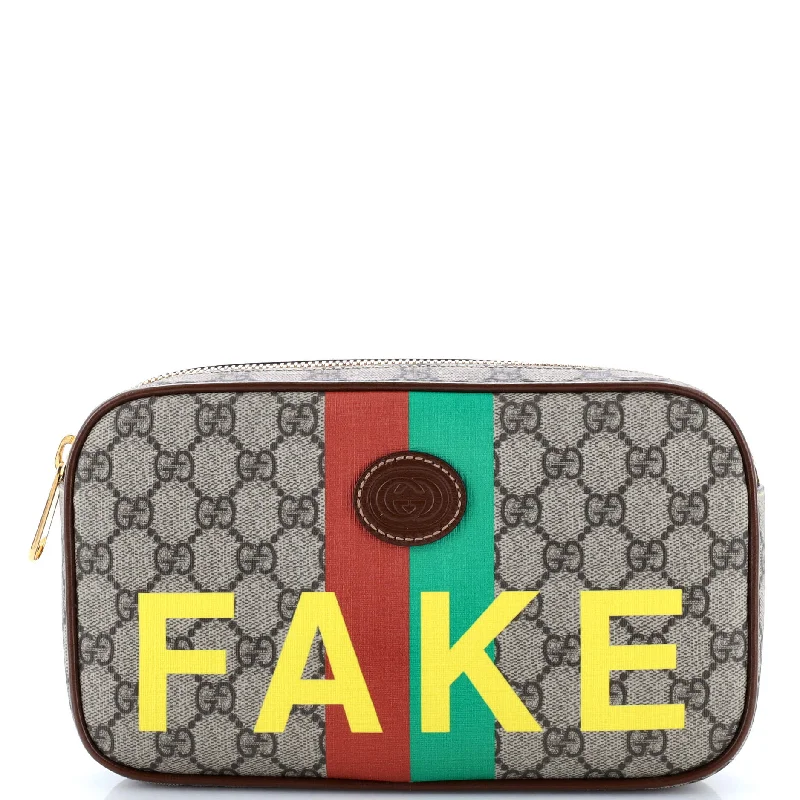 Gucci Dionysus bags for women with tiger - head claspsFake/Not Zip Belt Bag Printed GG Coated Canvas