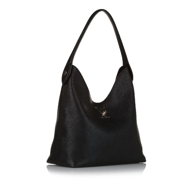 Ladies Louis Vuitton shoulder bags with a wide - width strap for comfortLouis Vuitton Lockme Hobo 35801)