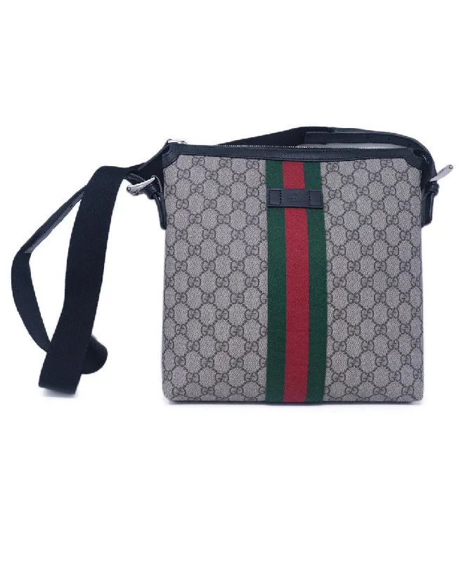 Ladies Gucci shoulder bags with a single - handle designGucci Monogram Messenger Crossbody Bag