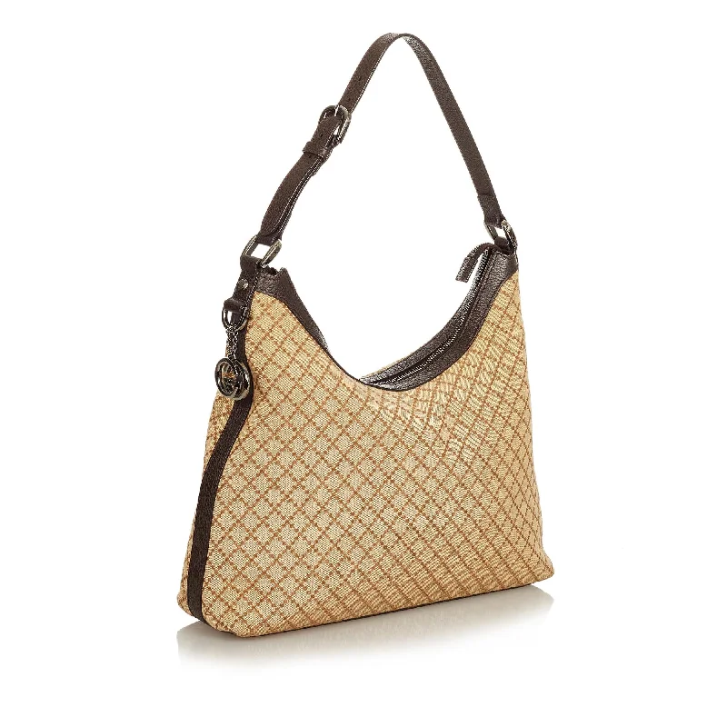 Medium - sized Women Gucci handbags for everyday useGucci Diamante Charmy Canvas Shoulder Bag (25433)