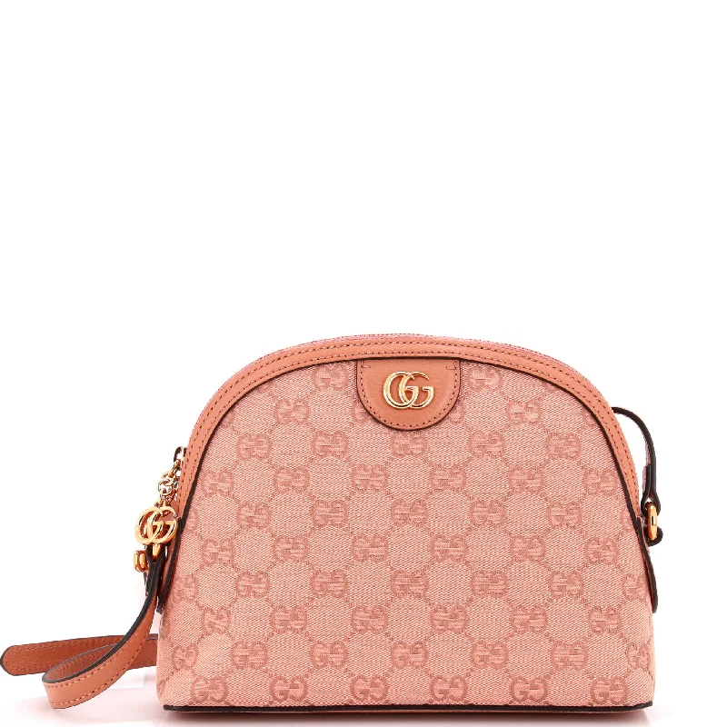 Ladies Gucci shoulder bags with a single - handle designOphidia Dome Shoulder Bag GG Canvas Small