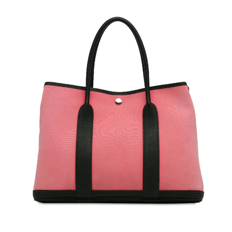 Hermes Kellydoll Bags for a Playful and Chic LookPink Hermès Toile Garden Party 36 Tote Bag