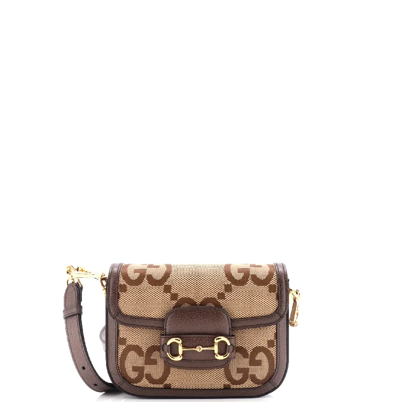 Gucci Dionysus bags for women with tiger - head claspsHorsebit 1955 Shoulder Bag Jumbo GG Canvas Mini