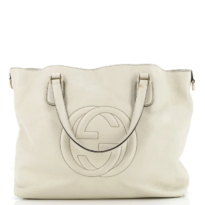 Gucci tote bags for women with a water - resistant coatingSoho Working Tote Leather Large