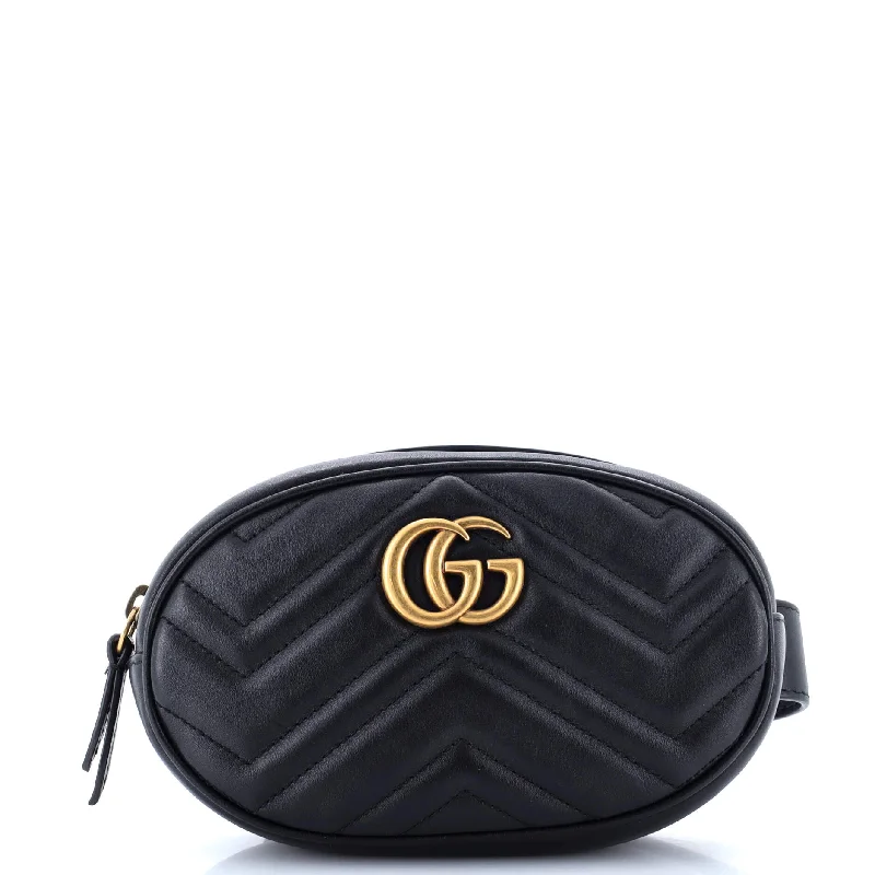 Gucci handbags for women with a back - zip pocketGG Marmont Belt Bag Matelasse Leather