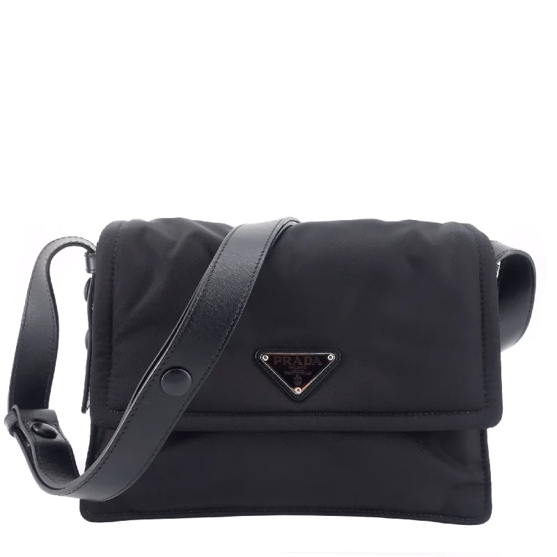 Prada nylon backpacks with a padded laptop compartment for travel and studyRe-Nylon Small Padded Crossbody Bag