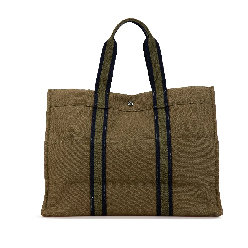 Sustainable and Ethical Hermes Bags for Conscious ConsumersBrown Hermès Toile Fourre Tout GM Tote Bag