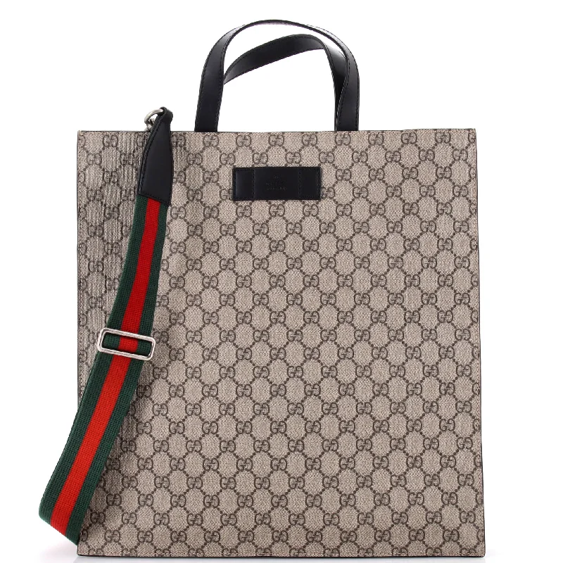 Gucci backpacks for women with a padded laptop compartmentConvertible Soft Open Tote GG Coated Canvas Tall