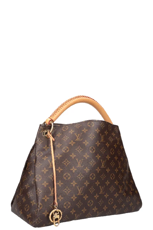 Louis Vuitton Petite Malle bags with a hard - shell structure for uniquenessLOUIS VUITTON Artsy MM