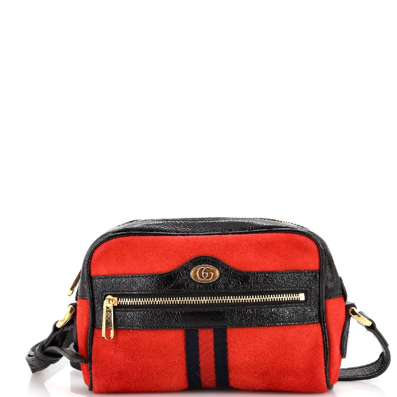 Women Gucci Sylvie bags with a detachable ribbon detailOphidia Shoulder Bag Suede Mini