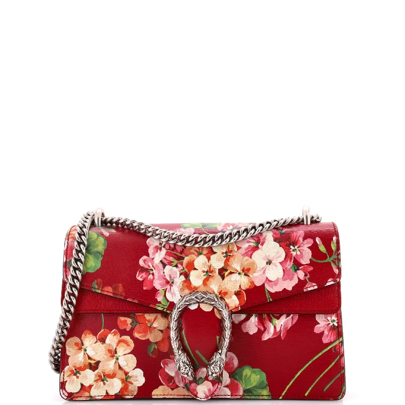 Ladies Gucci shoulder bags with a single - handle designDionysus Bag Blooms Print Leather Small