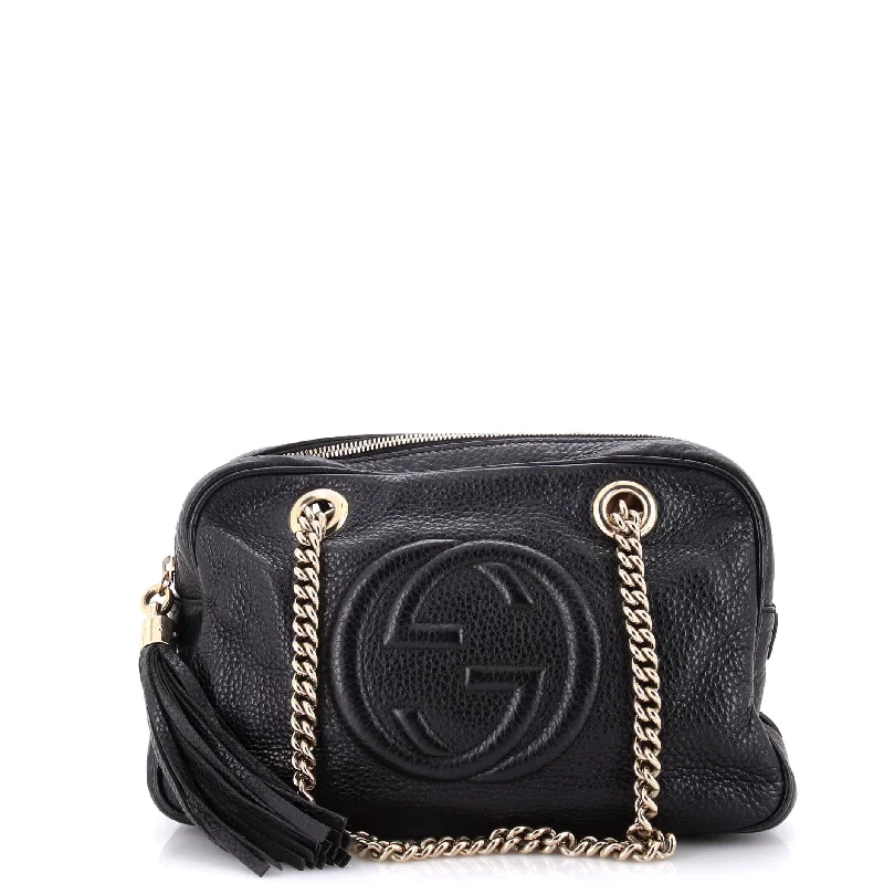 Gucci Marmont bags for women with quilted leather exteriorsSoho Chain Zip Shoulder Bag Leather Small