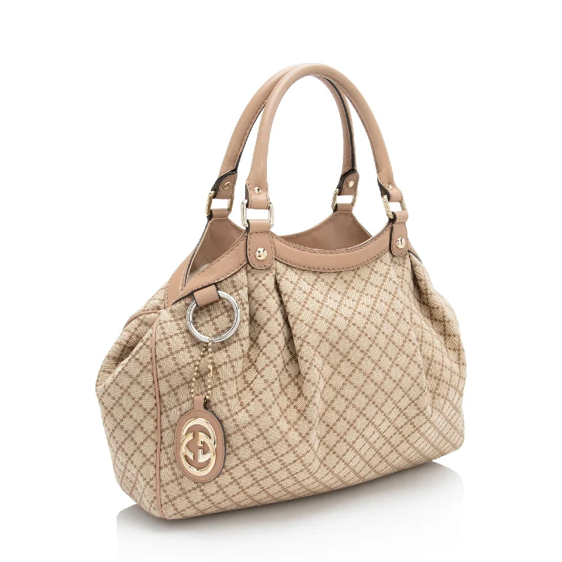 Gucci backpacks for women with a padded laptop compartmentGucci Diamante Canvas Sukey Medium Tote (uHQzf7)