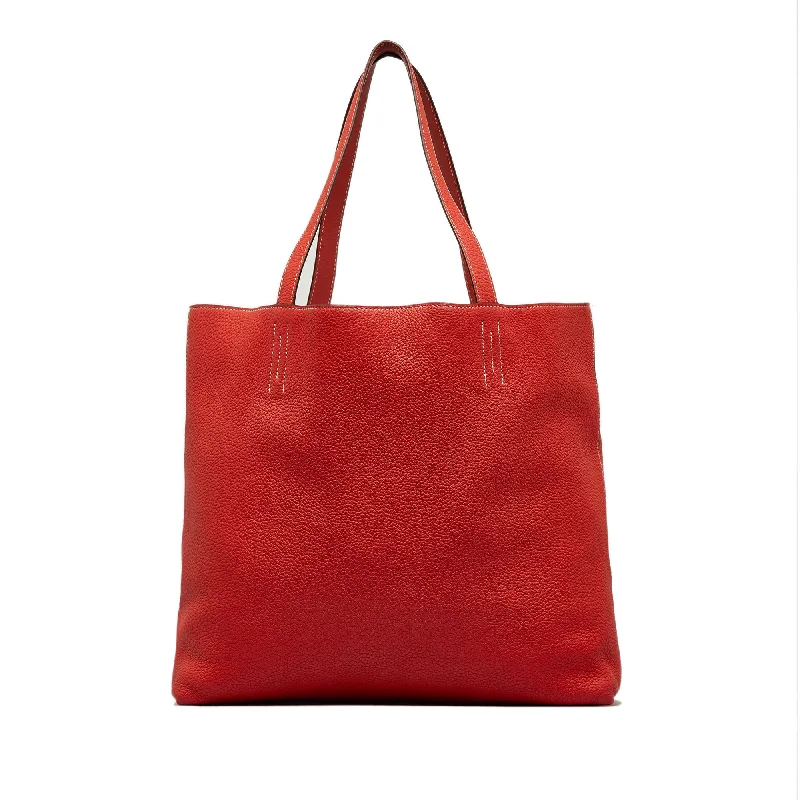 High - End Hermes Jypsiere Bags for the Fashion - ForwardRed Hermès Clemence Double Sens 36 Tote Bag