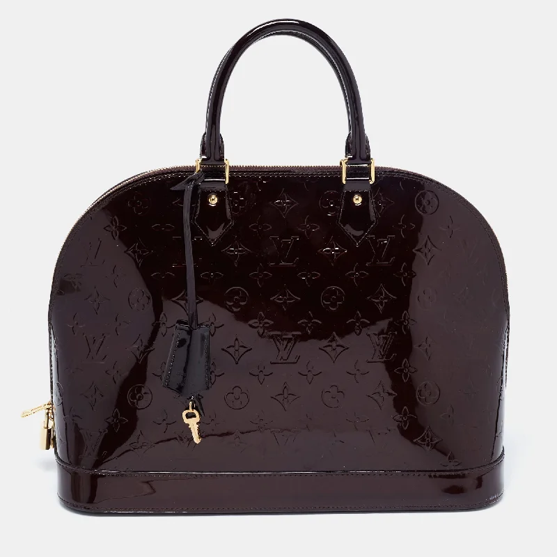 Louis Vuitton Twist bags with the iconic LV - turnlock closureLouis Vuitton Amarante Monogram Vernis Alma GM Bag