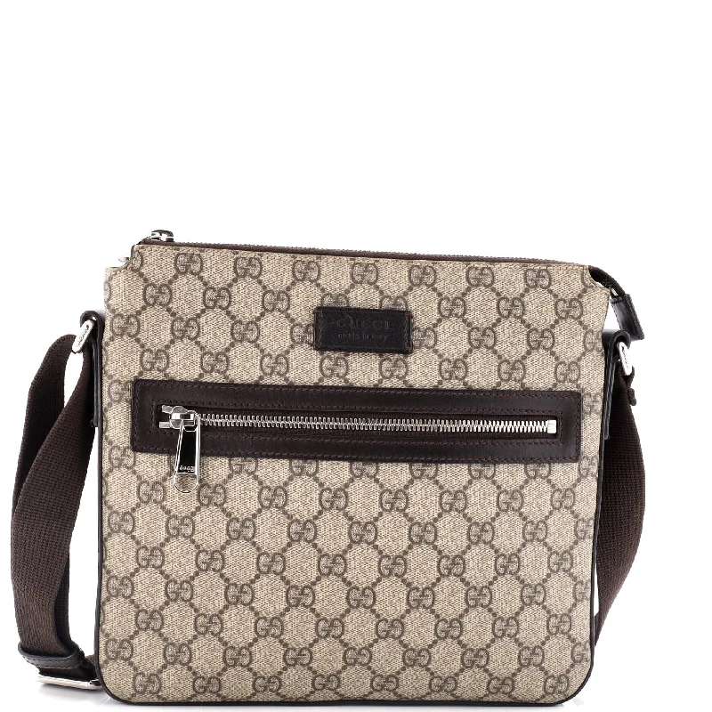 Women Gucci backpacks with a luxurious leather finishFront Zip Messenger GG Coated Canvas Medium