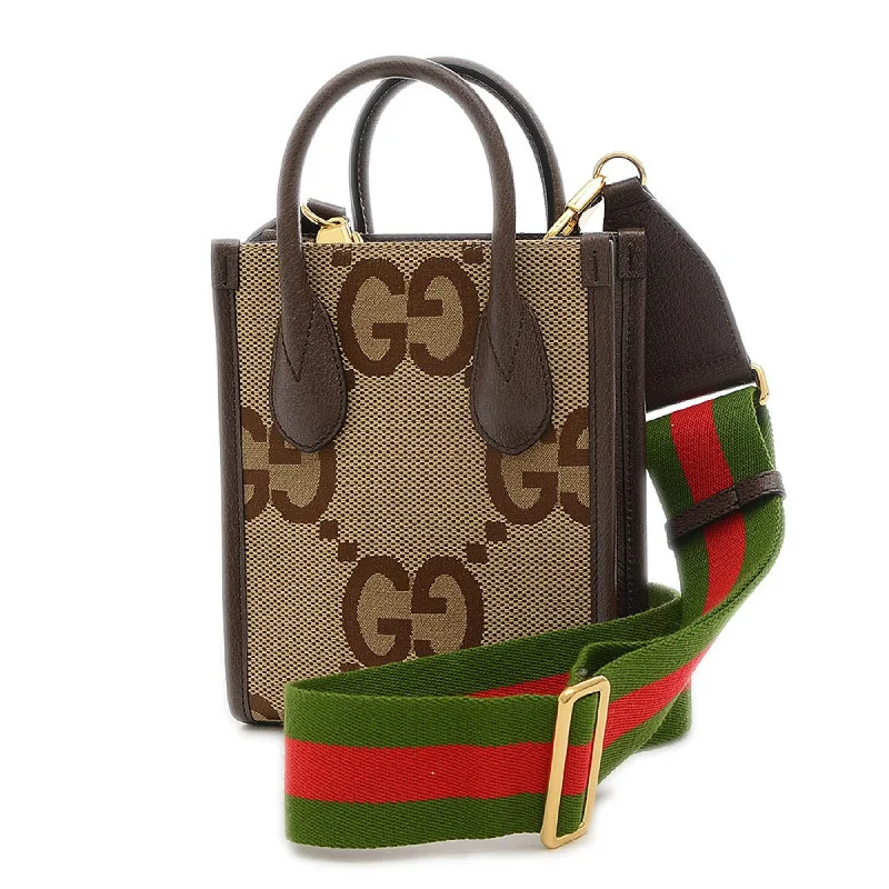 Gucci Marmont bags for women with gold - toned hardwareGucci Jumbo GG 2Way Shoulder Bag Canvas Beige 699406