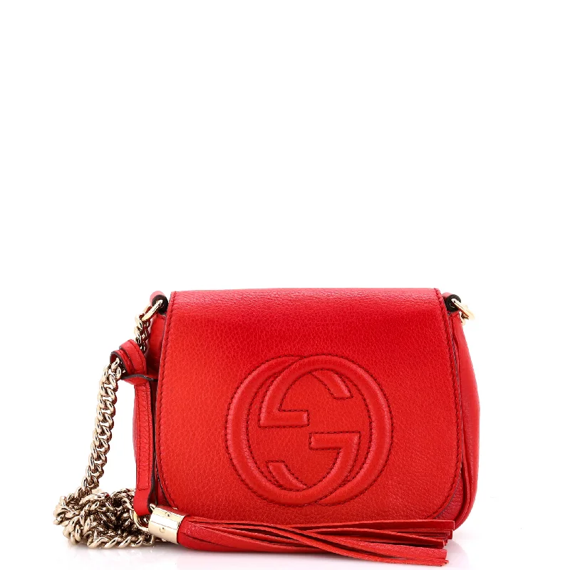 Gucci backpacks for women with a padded laptop compartmentSoho Chain Crossbody Bag Leather Small