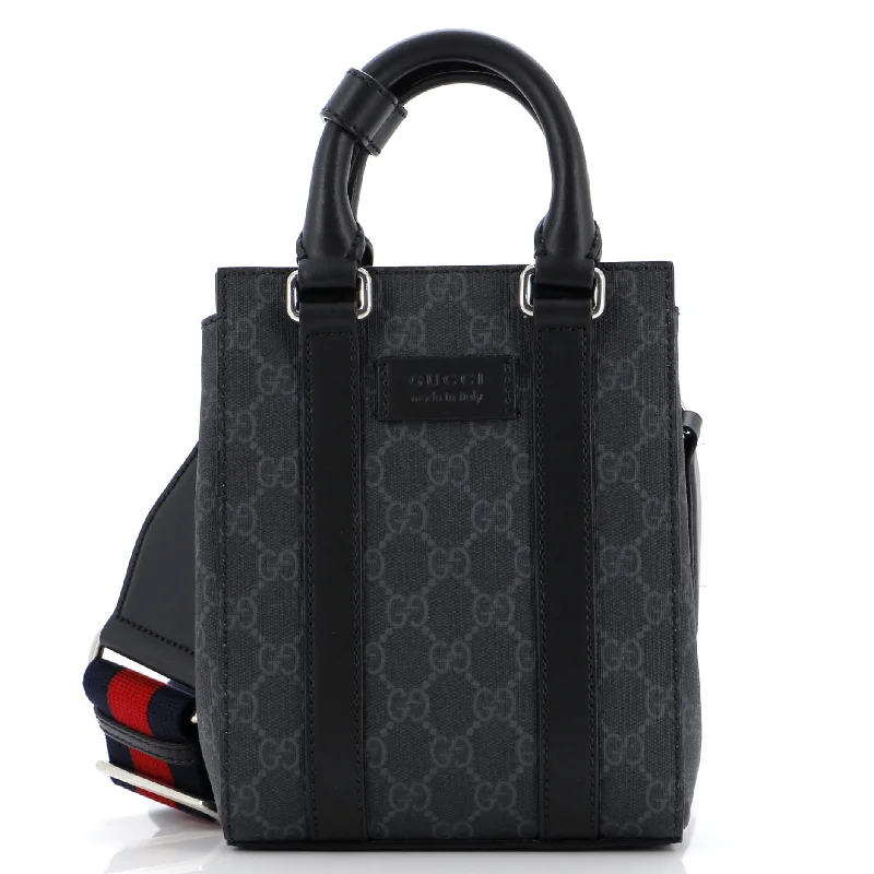 Gucci Marmont bags for women with quilted leather exteriorsConvertible Web Open Tote GG Coated Canvas Mini