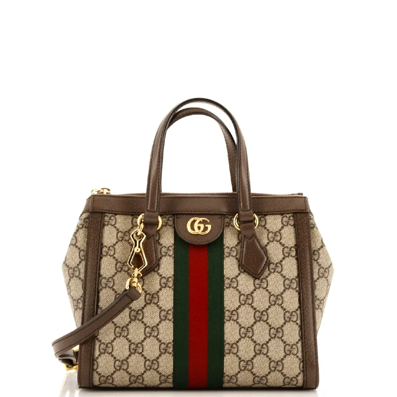 Gucci backpacks for women with a sleek silhouetteOphidia Top Handle Tote GG Coated Canvas Small