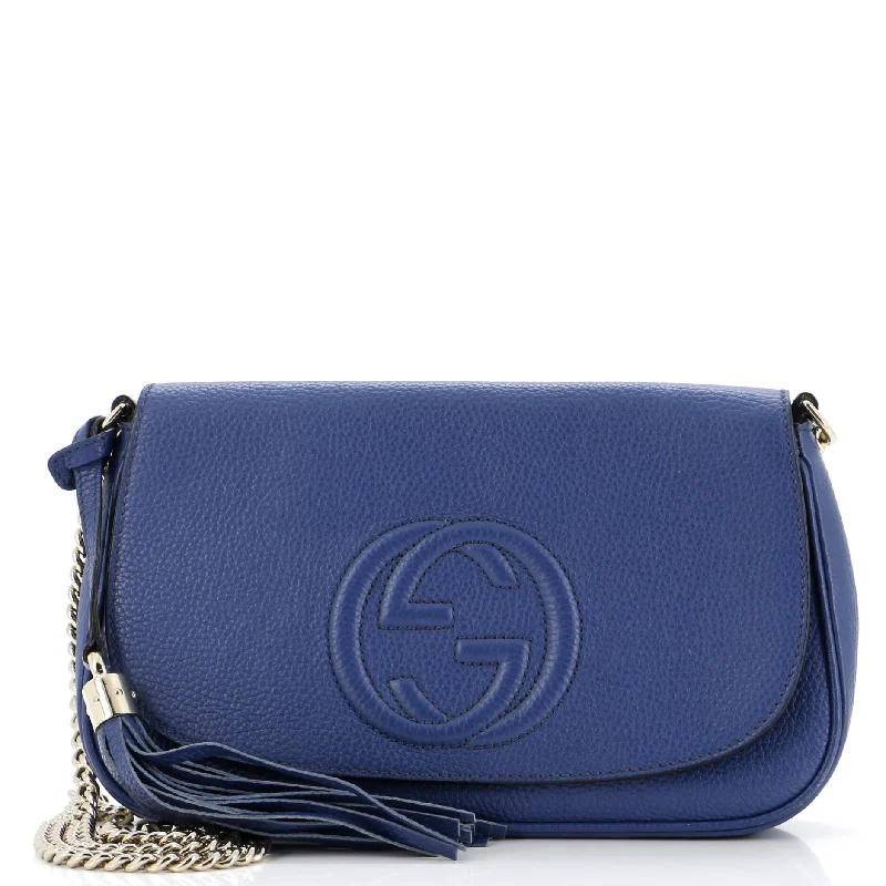 Gucci tote bags for women with a double - handle designSoho Chain Crossbody Bag Leather Medium