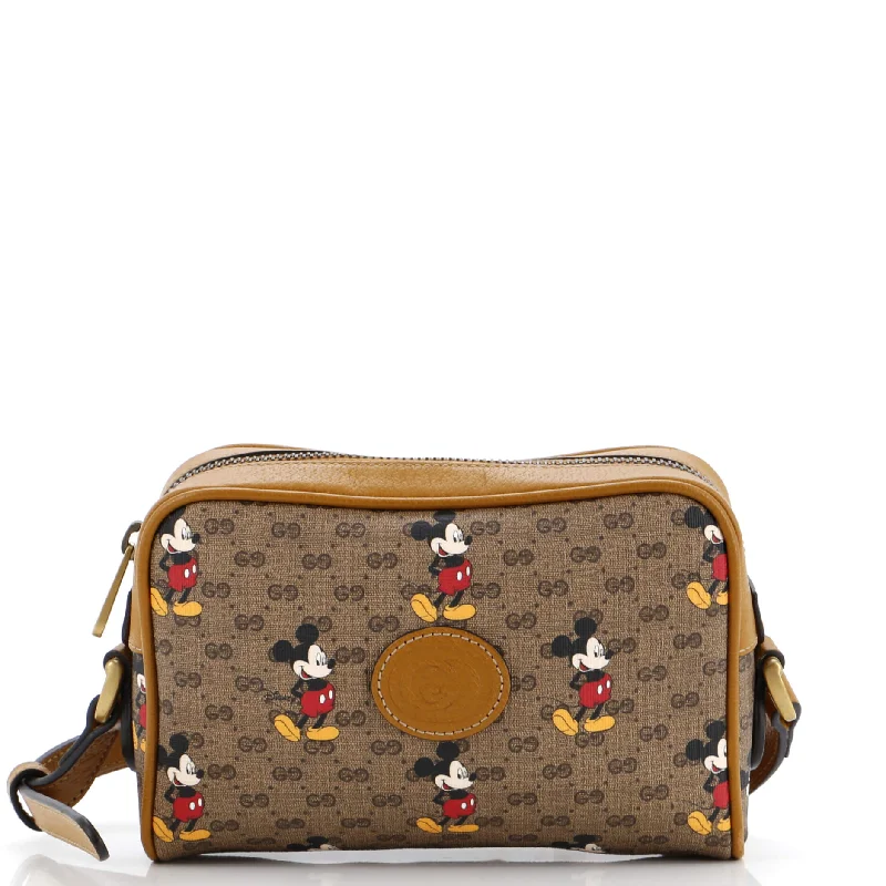 Women Gucci bags with a detachable mirror insideDisney Mickey Mouse Shoulder Bag Printed Mini GG Coated Canvas Mini